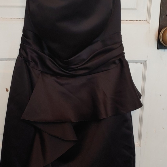 David's Bridal Black Cocktail Dress Size 4 - Picture 3 of 5